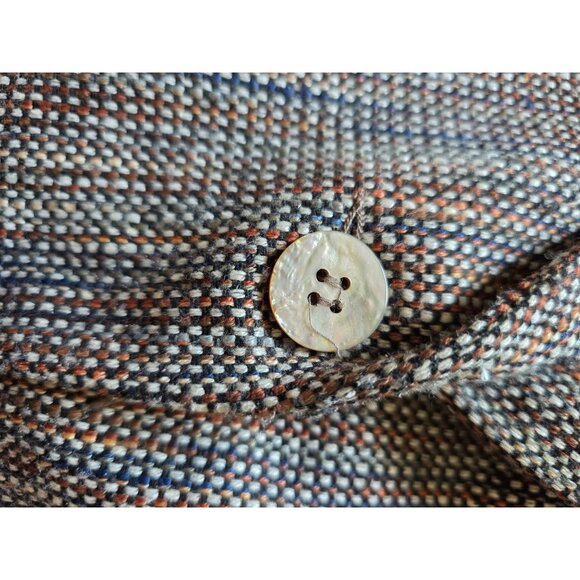 Christian Dior Womens Tweed Blazer Jacket Single Button Multicolor Size 8 - Picture 5 of 8